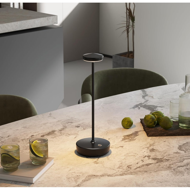 Rechargeable Cordless LED Table Lamp With 3 Colour Temperatures, Stepless Dimming, Waterproof Design For Indoor Outdoor Use