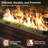 44.5" Outdoor Rattan Propane Gas Fire Pit Table