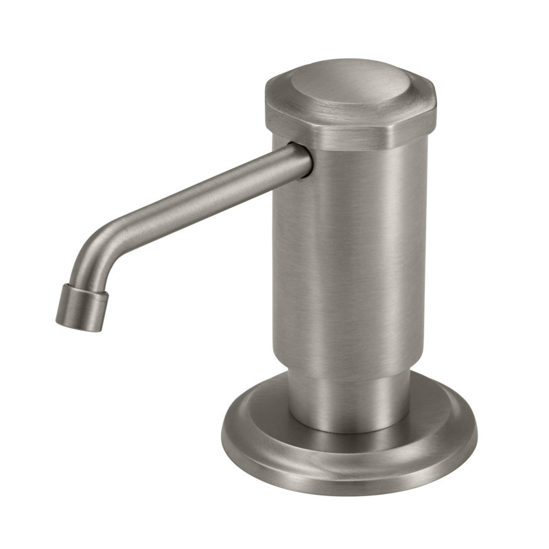 Descanso Kitchen Soap Dispenser, Polished Brass