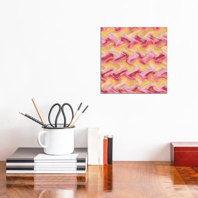 Mandarin & Pink Pattern by Barruf - Wrapped Canvas Gallery-Wrapped Canvas Giclée