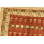 Tapis rouge en laine nouvel âge de conception unique 6 pi 2 po x 9 pi 3 po Florrine
