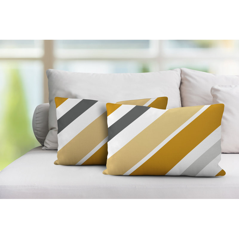 Coussin lombaire intérieur / extérieur Manda, Jaune