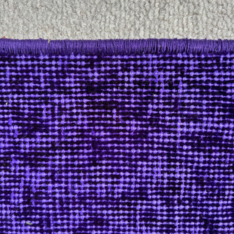 Tapis mauve en laine moderne 48 x 72 pouces