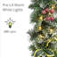 Guirlande lumineuse de Noël Silverton Pine enneigée de 6 mètres (20 pieds) avec lumières DEL blanc chaud