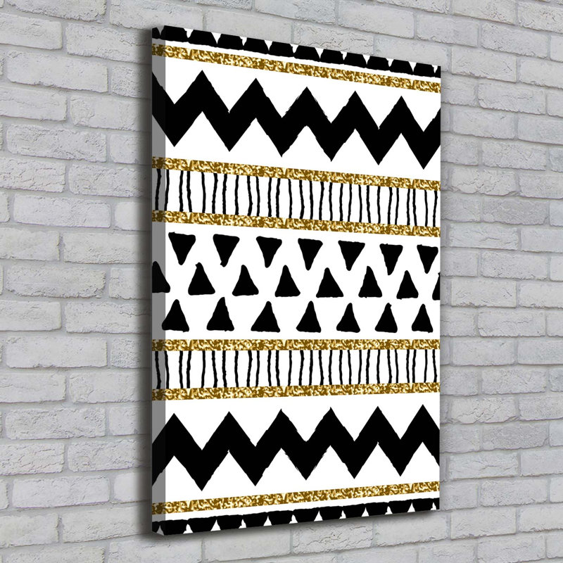 Ethnic Background - Wrapped Canvas Print