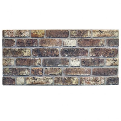 Panneaux muraux blancs / gris 19,7 po x 39,4 po Falkirk Uffcott (paquet de 5)