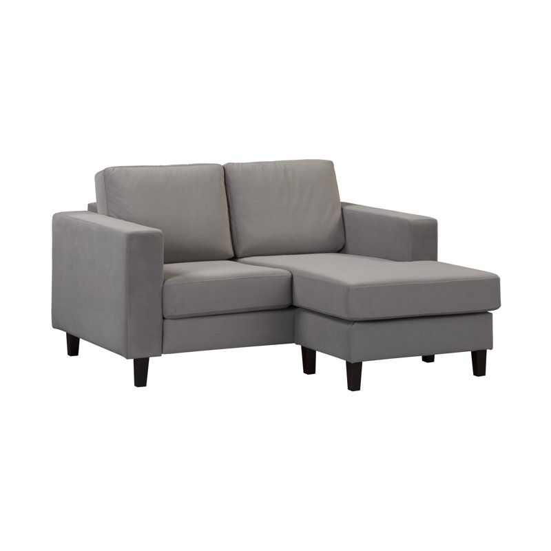 Ladarien Corner Sofa, Right Hand Facing, Grey, Wenge