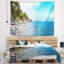 Tapisserie «Seashore Wild Blue Beach Panorama View»-28506832