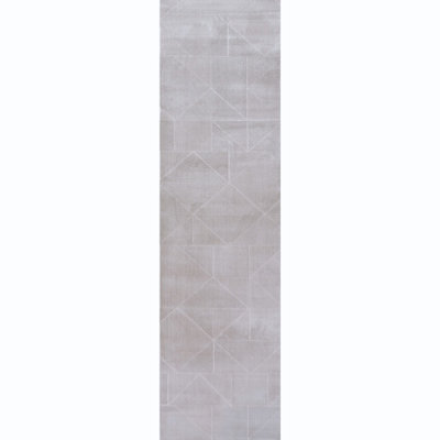 Carmel Modern Geometric Patterned Grey Area Rug