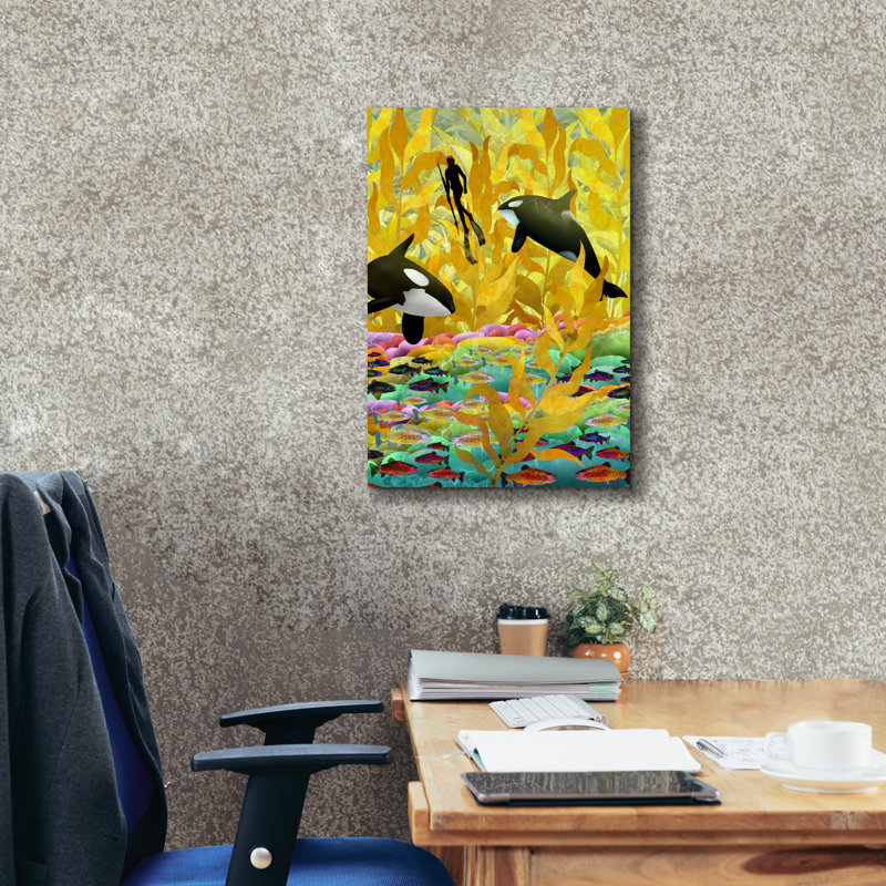  «Deep Dive» par Thatgrubgirl, art mural sur toile, 18 po x 26 po, H 26 po x l 18 po