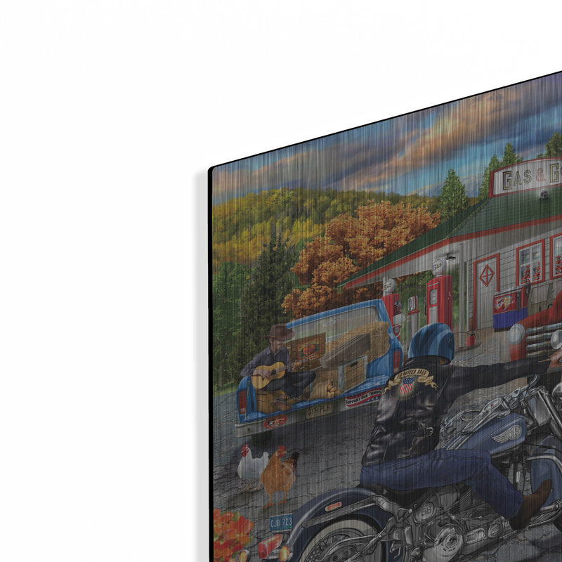 «American Roadside» par Bigelow Illustration, H 12 po x l 16 po