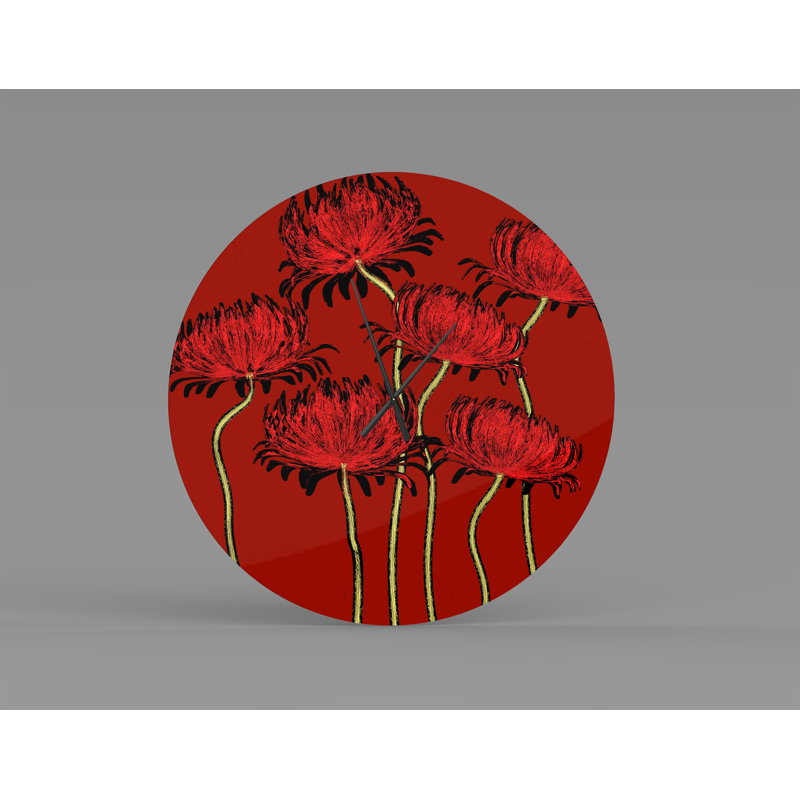 Lierre Metal Wall Clock, Small