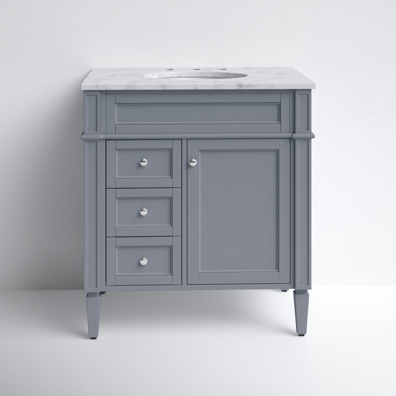 Rivers 32'' Single Bathroom Vanity, Gray