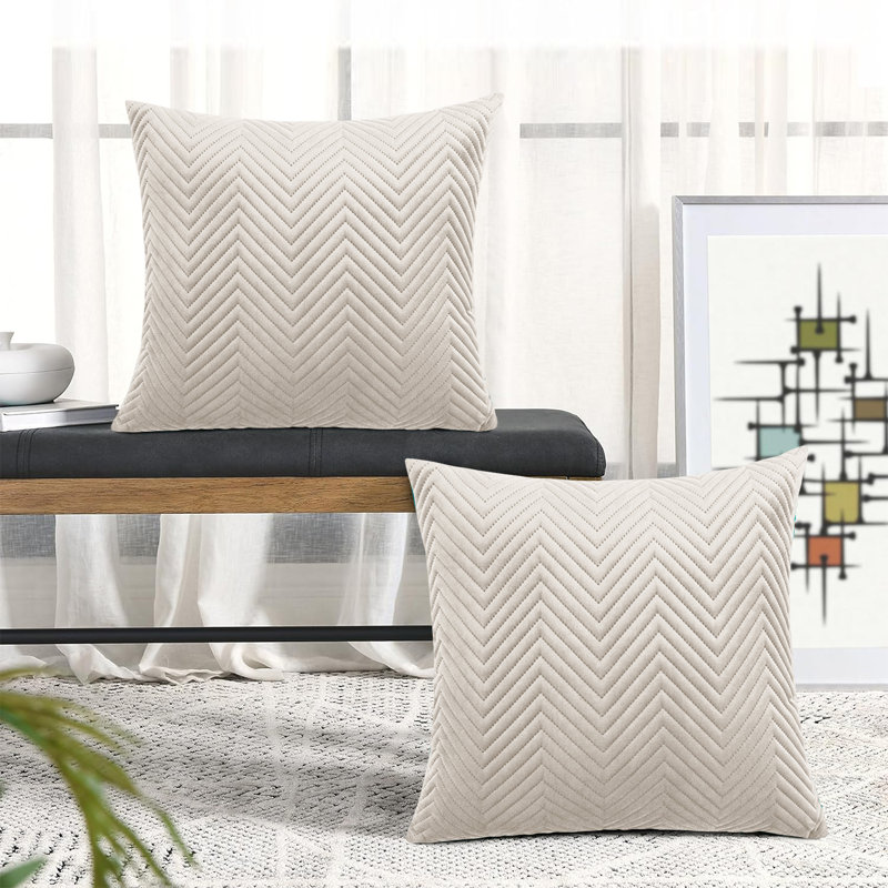 Square Scatter Cushion Cushion Cover, Beige