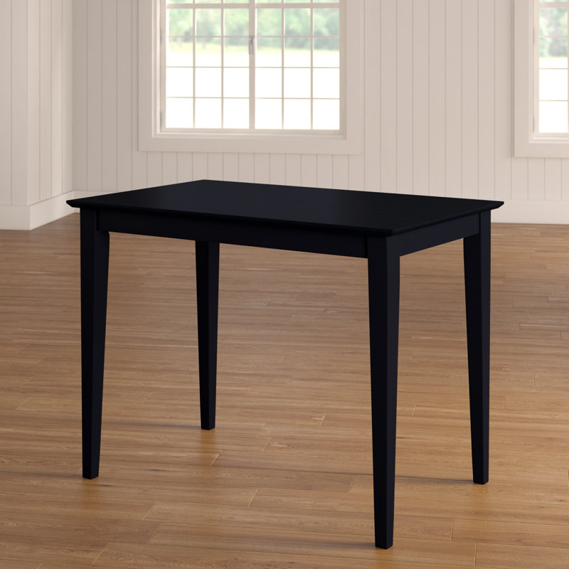 Calumet Heimann Solid Wood Dining Table, Black, 36" H x 48" L x 30" W