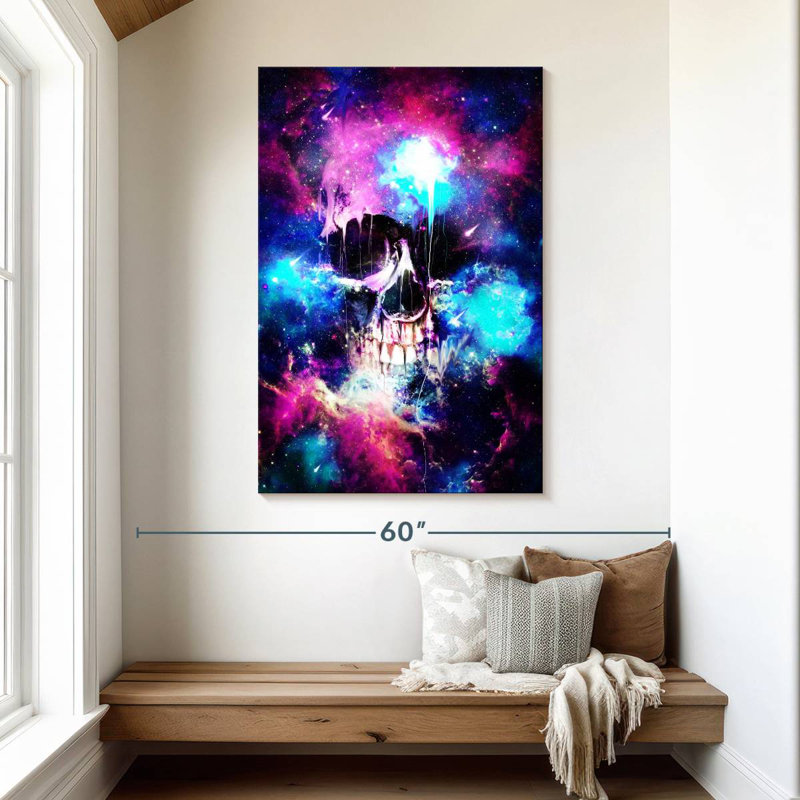 Kerner Space Skull I, 48" H x 32" W