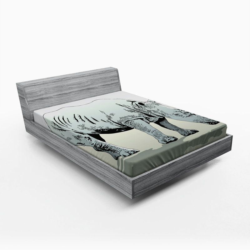 Animal Microfiber Fitted Sheet, Full Fitted Sheet