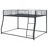 Ariatna Metal Floor Bunk Bed Over