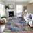 Premium Machine Washable Sykora AMF1493 Floral Rug-1657924830