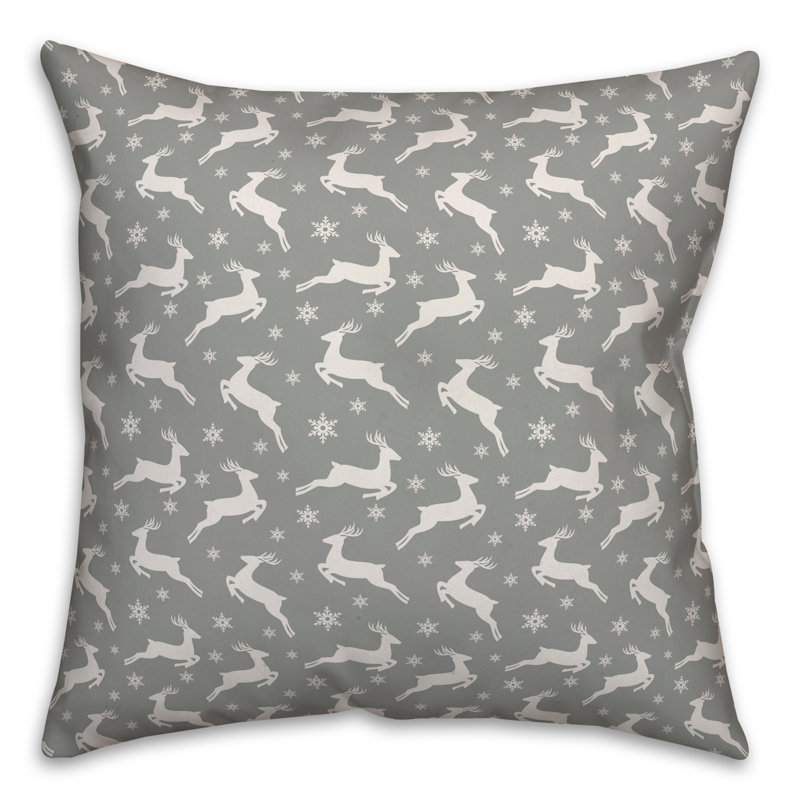 Geometric Pillow Cover, 16" x 16", Polyester/Polyfill