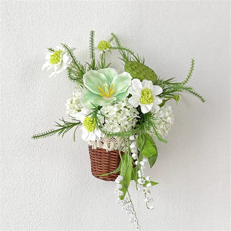 Fleur artificielle murale