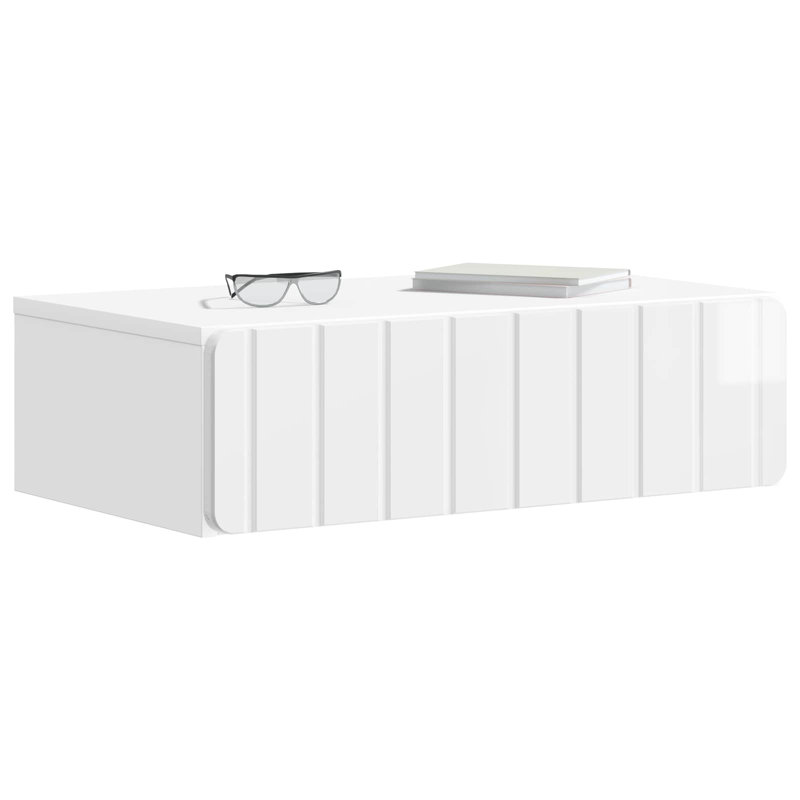 End Table, High Gloss White