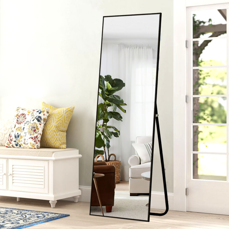 Miroir de salle de bain mural Talma, Noir, 59,1 po x 15,7 po
