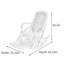 Casual Rattan Rocking Chair with Retractable Pedal