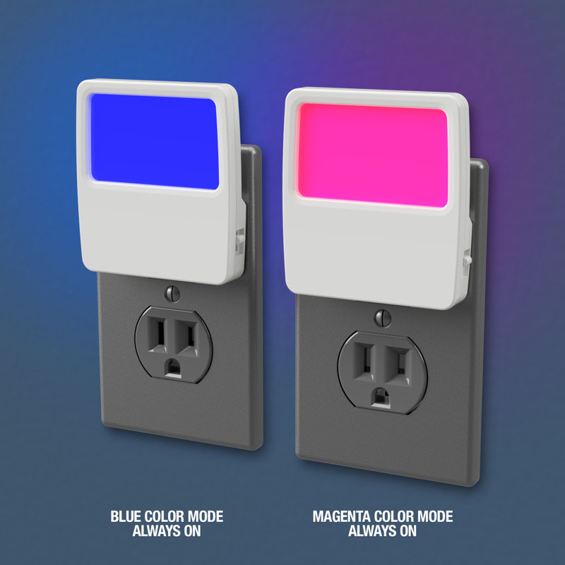 Westek Blue and Magenta LED Panel Night Light