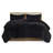 Black Twin/Twin Xl Comforter - , Shaggy Fur, Soft Warm Long , Reverse