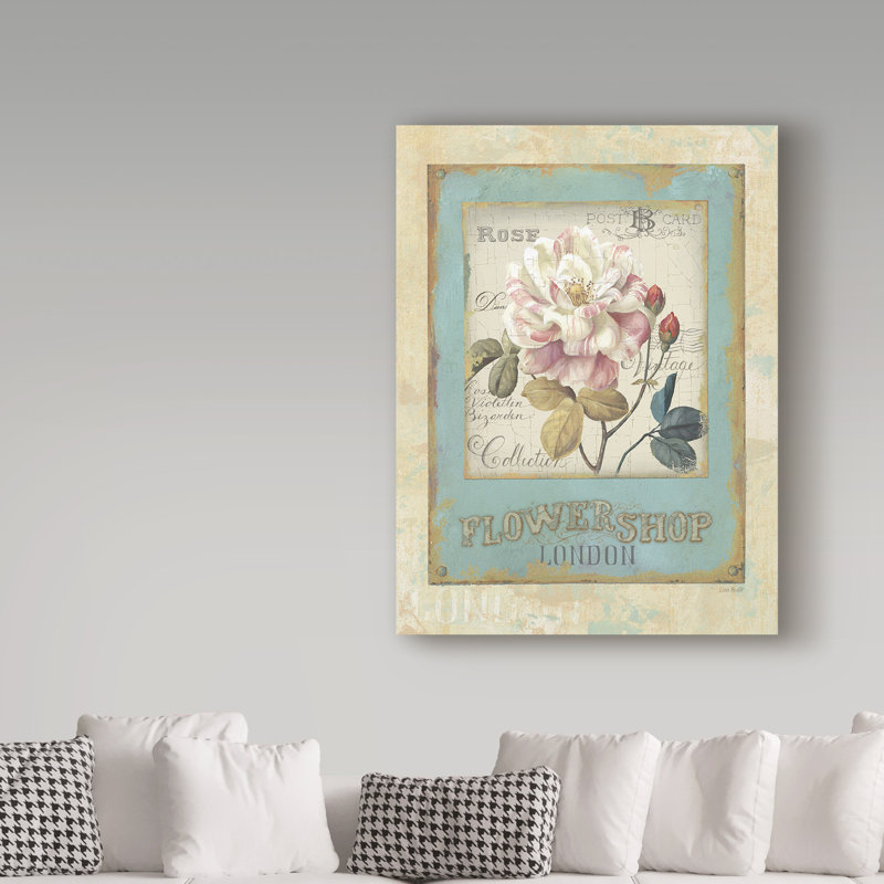 « fleur shop i », reproduction de peinture à l’acrylique sur toile tendue, H 24 po x l 18 po x P 2 po