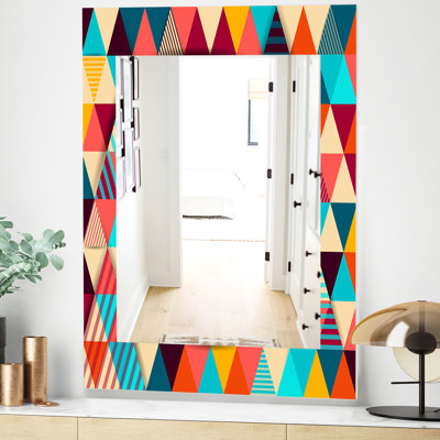 Triangular Colourfields Wall Mirror