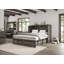 Grand lit escamotable Wilkinson Farmhouse avec grand tiroir de rangement et station de charge, gris-473660191-473660184