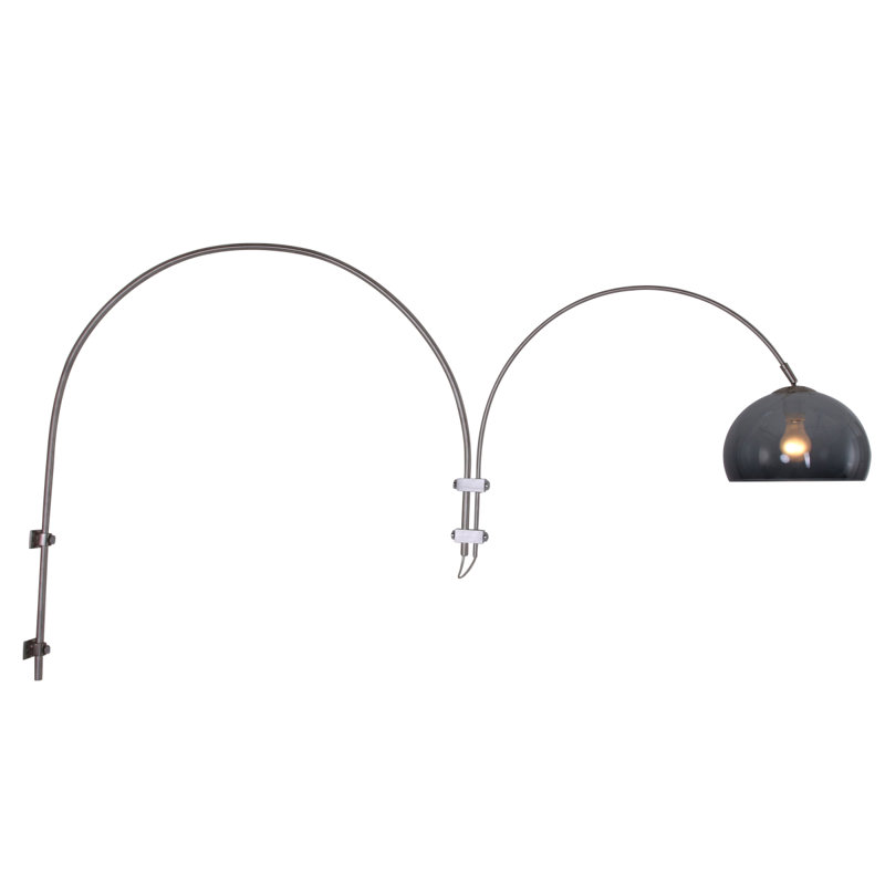 Sakamoto Plug-in Swing Arm Sconce, Black