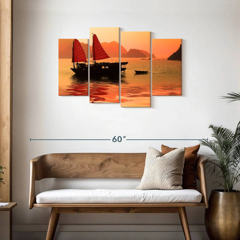 Mehar Ha Long Bay Junk Boat, 27'' H x 43'' W