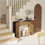 Console moderne de 47 po en bois, entrée ou canapé avec design rustique et contemporain pour une utilisation polyvalente