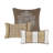 Brown/Gold Comforter For King - 7 Pieces, Fine Stitching Leaf Patterns