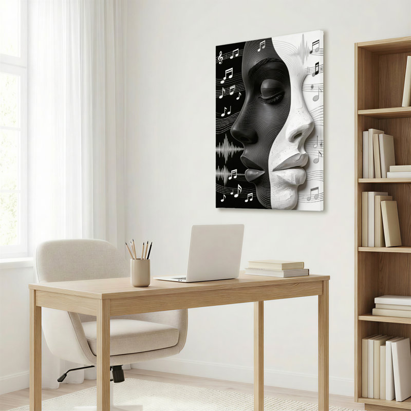 «Music Face», reproduction d'art sur toile, ensemble de 1, 1624