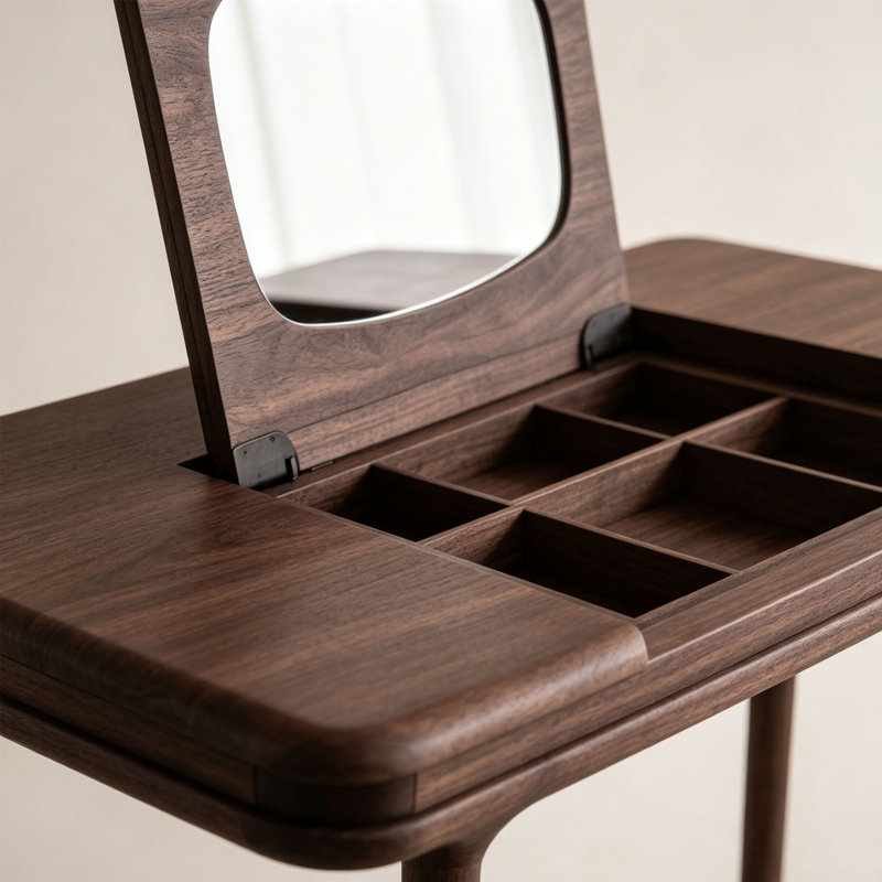 Petite coiffeuse de style italien, Dark Brown