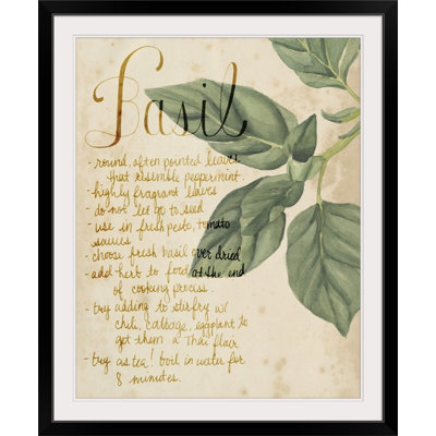 «Herb Study I» Grace Popp, reproduction d'art