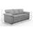 Capri 92" Wide 100% Full Top Grain Leather Sofa-95382449