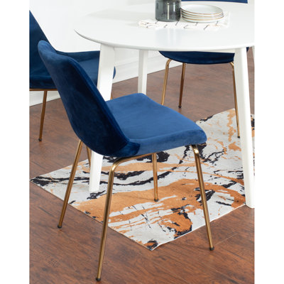 Table de salle à manger contemporaine contemporaine 3 - blanc avec 2 chaises et fabrication en bois d'hévéa Revêtement en velours doux Matériaux de conception d'espace Rembourrage confortable de style chic