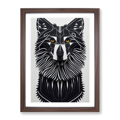 Wolf In Abstract No.5 - Print