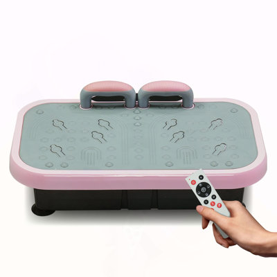 Vibration Plate Fitness Platform with handle Whole Body Exercise Machine with 120 Speed Levels, Lymphatic Drainage, Fat Burning, and Weight Loss, Perfect for Women, Men, and Home Gym exercise