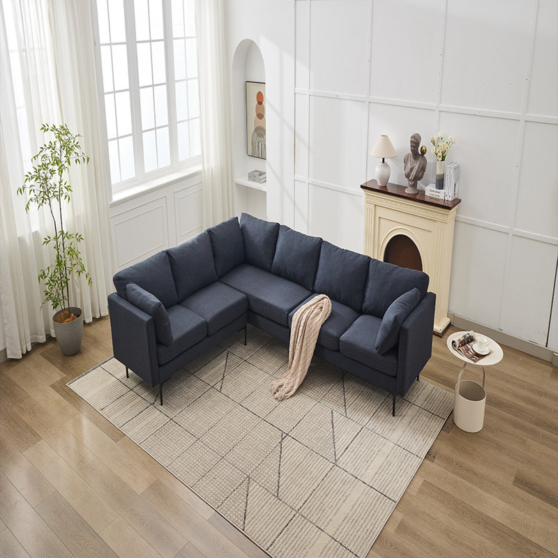 L Shaped Sectional Sofa (Gray)