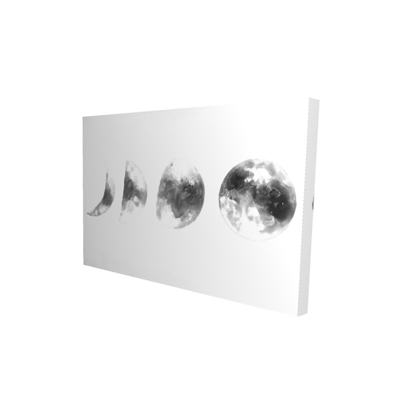 Eclipse in Several Phases - Astronomy Canvas for Home Decor