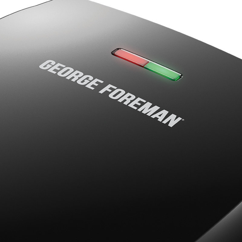 Barbecue électrique à plaque fixe avec contrôle de température George Foreman
