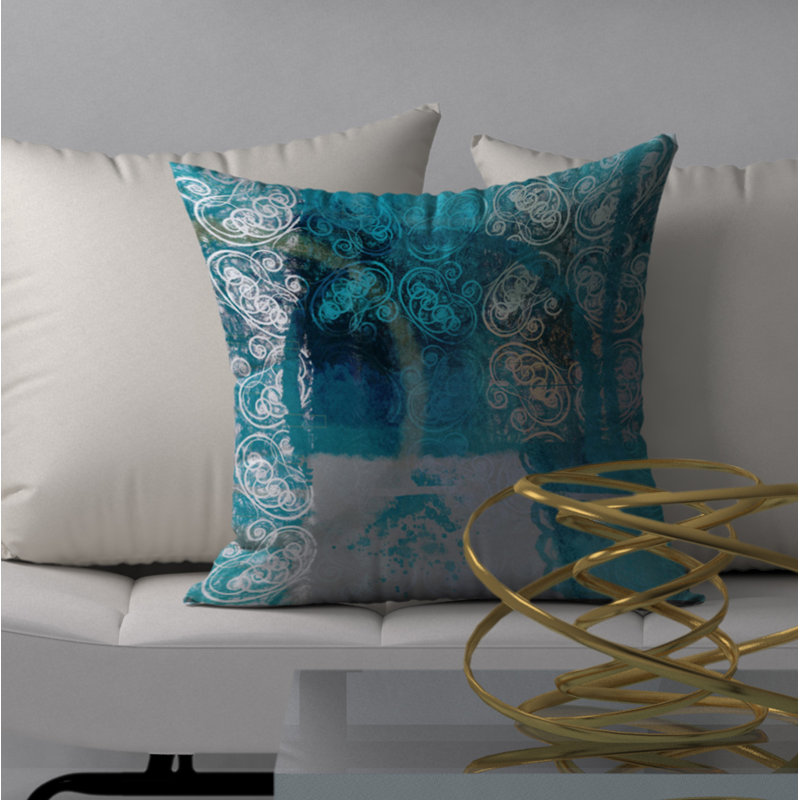 Housse de coussin décorative carrée inégalée et riche, 20 po x 20 po