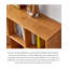 Armoire de rangement ouverte en bois massif avec 3 tiroirs-1075888351