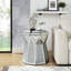 Table basse avec incrustation de cristal miroir
